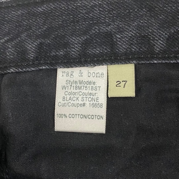 ❌SOLD❌RAG-BONE Highrise Black Stone Skinny Jeans - Picture 5 of 7